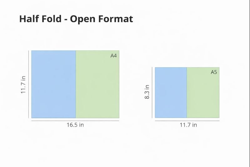 half fold brochure