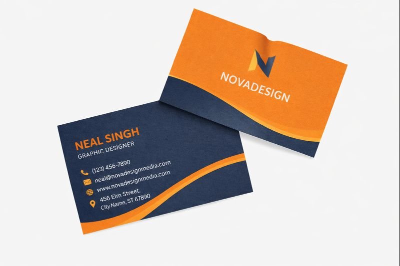 textured business card