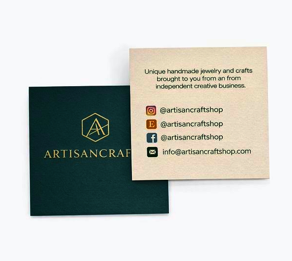 square business card